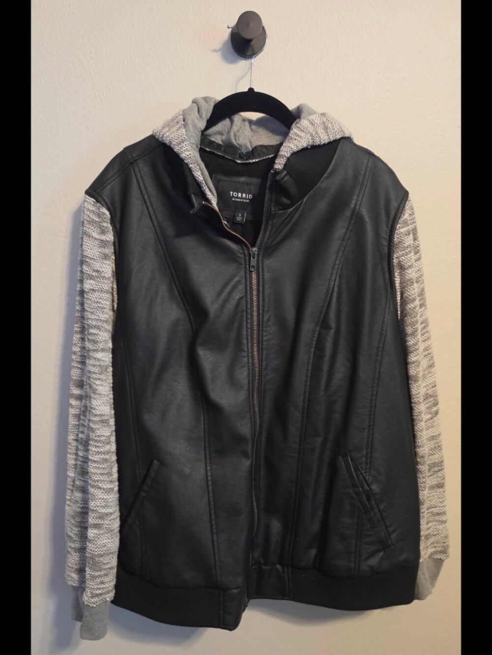 Torrid Faux Leather Bomber Jacket